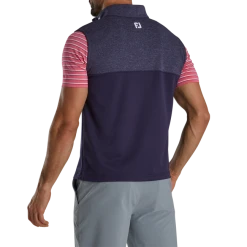 Heather Yoke Half-Zip Vest - FJ Tour Collar 8 Heather Yoke Half-Zip Vest - FJ Tour Collar -FootJoy Shop FJ 25320 DTC 03