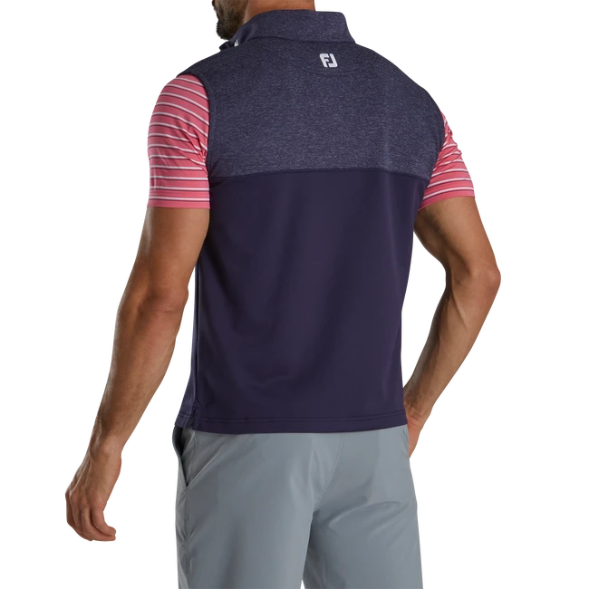 Heather Yoke Half-Zip Vest - FJ Tour Collar 5 Heather Yoke Half-Zip Vest - FJ Tour Collar - Image 3