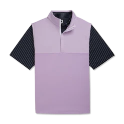 Heather Yoke Half-Zip Vest