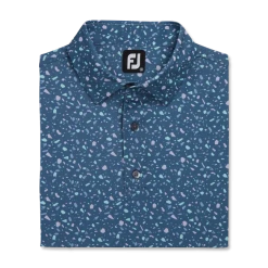 Terrazzo Print Lisle Self Collar