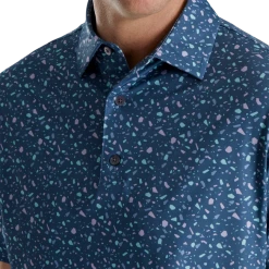 Terrazzo Print Lisle Self Collar 10 Terrazzo Print Lisle Self Collar -FootJoy Shop FJ 25345 04