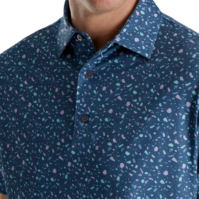 Terrazzo Print Lisle Self Collar 6 Terrazzo Print Lisle Self Collar - Image 4