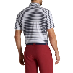Lisle 2 Color Stripe Self Collar -FootJoy Shop FJ 27972 03