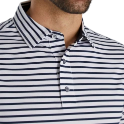 Lisle 2 Color Stripe Self Collar -FootJoy Shop FJ 27972 04