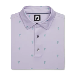 Cactus Print Lisle Self Collar