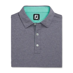 Heather Stretch Pique Solid Self Collar