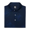 Jungle Leaf Print Lisle Self Collar 1 Jungle Leaf Print Lisle Self Collar -FootJoy Shop FJ 28040 01