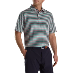 Multi Stripe Lisle Self Collar -FootJoy Shop FJ 28044 02
