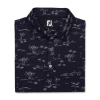 Tropic Golf Print Lisle Self Collar -FootJoy Shop FJ 28047 01