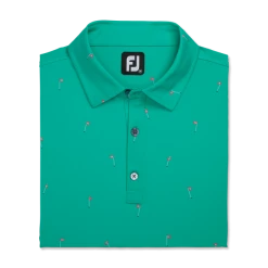 18 Holes Print Lisle Self Collar