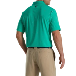 18 Holes Print Lisle Self Collar 8 18 Holes Print Lisle Self Collar -FootJoy Shop FJ 28054 03