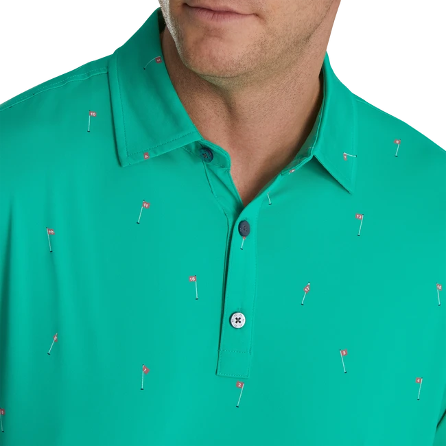 18 Holes Print Lisle Self Collar 6 18 Holes Print Lisle Self Collar - Image 4