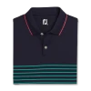 Breton Stripe Stretch Pique Knit Collar -FootJoy Shop FJ 28057 01