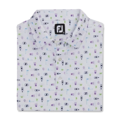 Transfusion Print Lisle Self Collar