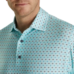 Lisle Half Moon Geo Self Collar -FootJoy Shop FJ 28448 04