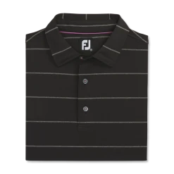 Stretch Pique Chalkstripe Self Collar