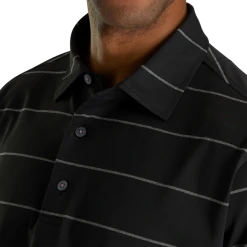 Stretch Pique Chalkstripe Self Collar -FootJoy Shop FJ 28463 04