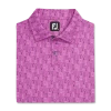 Lisle Glass Print Self Collar -FootJoy Shop FJ 28468 01
