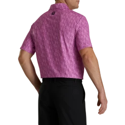 Lisle Glass Print Self Collar -FootJoy Shop FJ 28468 03