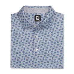 Lisle Sketched Print Self Collar