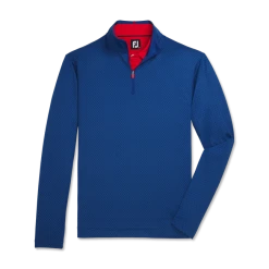 Tonal Print Knit Mid-Layer