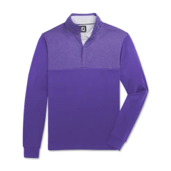 Heather Yoke Half-Zip Mid-Layer