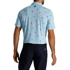 Tiki Print Lisle Self Collar -FootJoy Shop FJ 29345 03