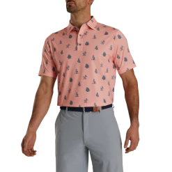 Coyote Print Lisle Self Collar 7 Coyote Print Lisle Self Collar -FootJoy Shop FJ 29440 02