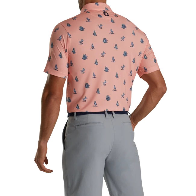 Coyote Print Lisle Self Collar 5 Coyote Print Lisle Self Collar - Image 3