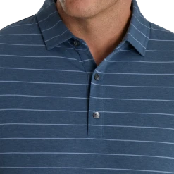 Athletic Fit Open Stripe Jersey Self Collar -FootJoy Shop FJ 29628 04