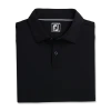 Athletic Fit Solid Lisle Self Collar 2 Athletic Fit Solid Lisle Self Collar -FootJoy Shop FJ 29688 01