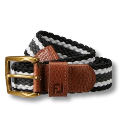 Striped Braided Belt